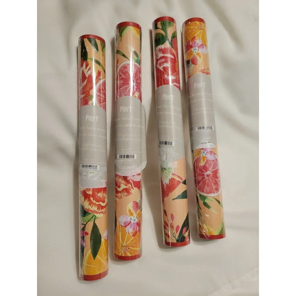 Pier 1 Import Paper Table Runner, Table Napkins  And  Party Picks Set Of 8